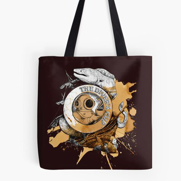 The Divers Cup Eel Shipwreck Tote