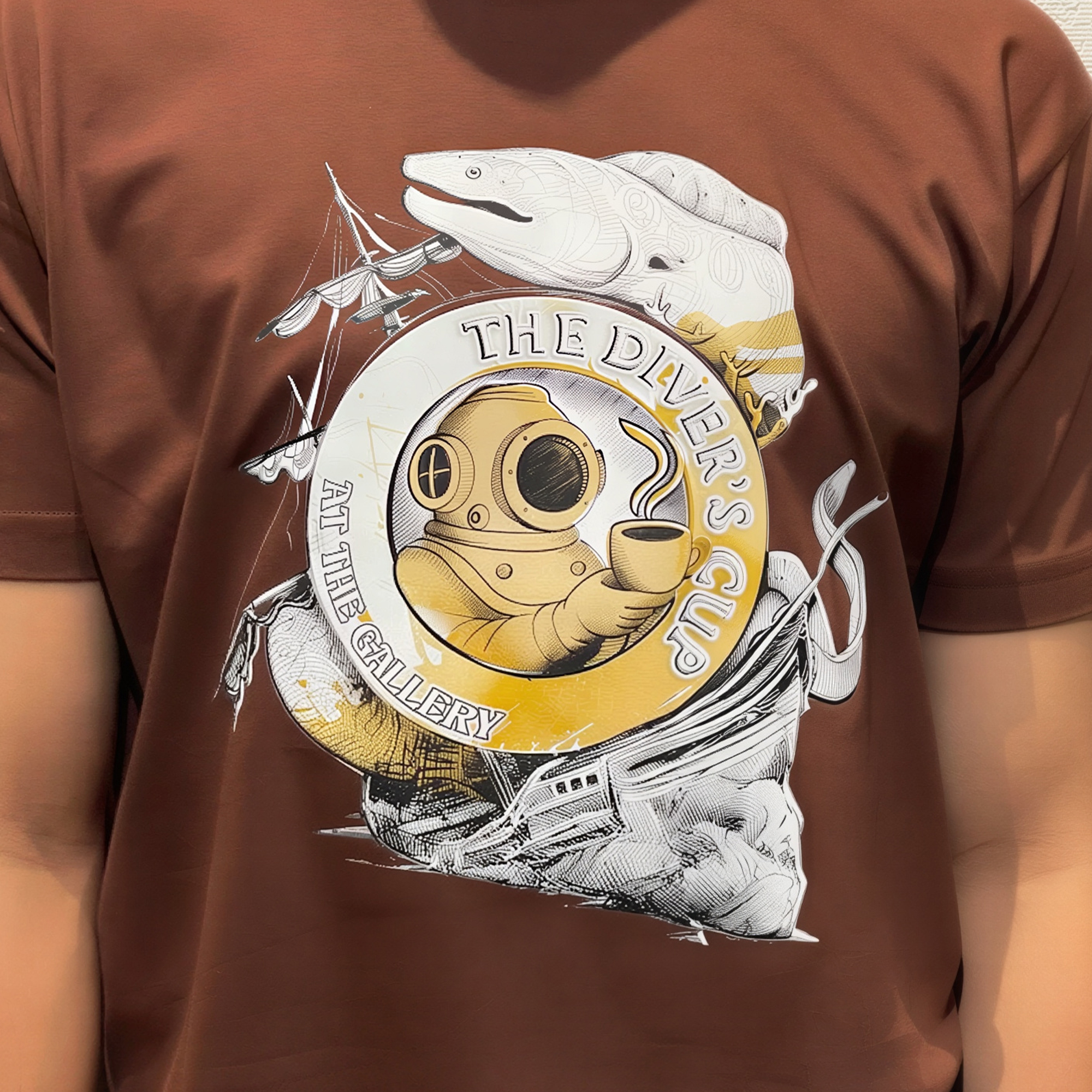 The Divers Cup Eel Shipwreck Tee